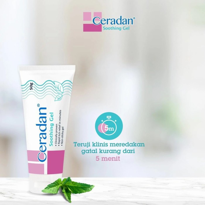 [FREE Handuk Muka] CERADAN Soothing Gel 50gr Pereda Gatal Kulit Sensitif Atopik Kering Itchy Cream Atopic Skin