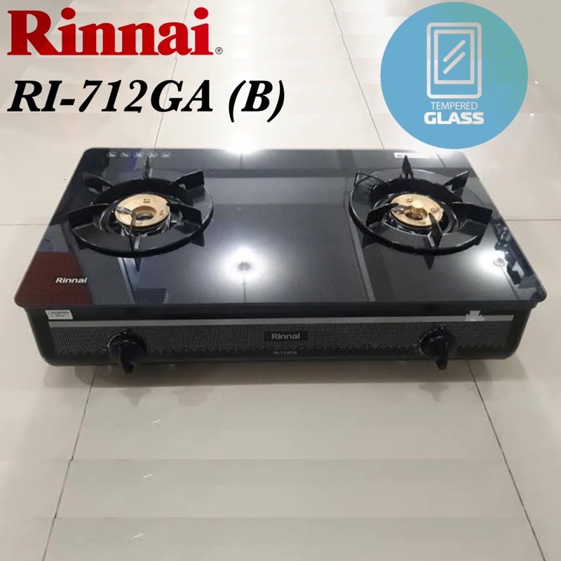 Jual Kompor Gas Rinnai Ri 712ga Panel Kaca Shopee Indonesia