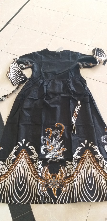 Baju Gamis Batik Wanita-gamis Syari-gamis Batik Jumbo-gamis Batik Kombinasi-gamis Katun-batik Modern