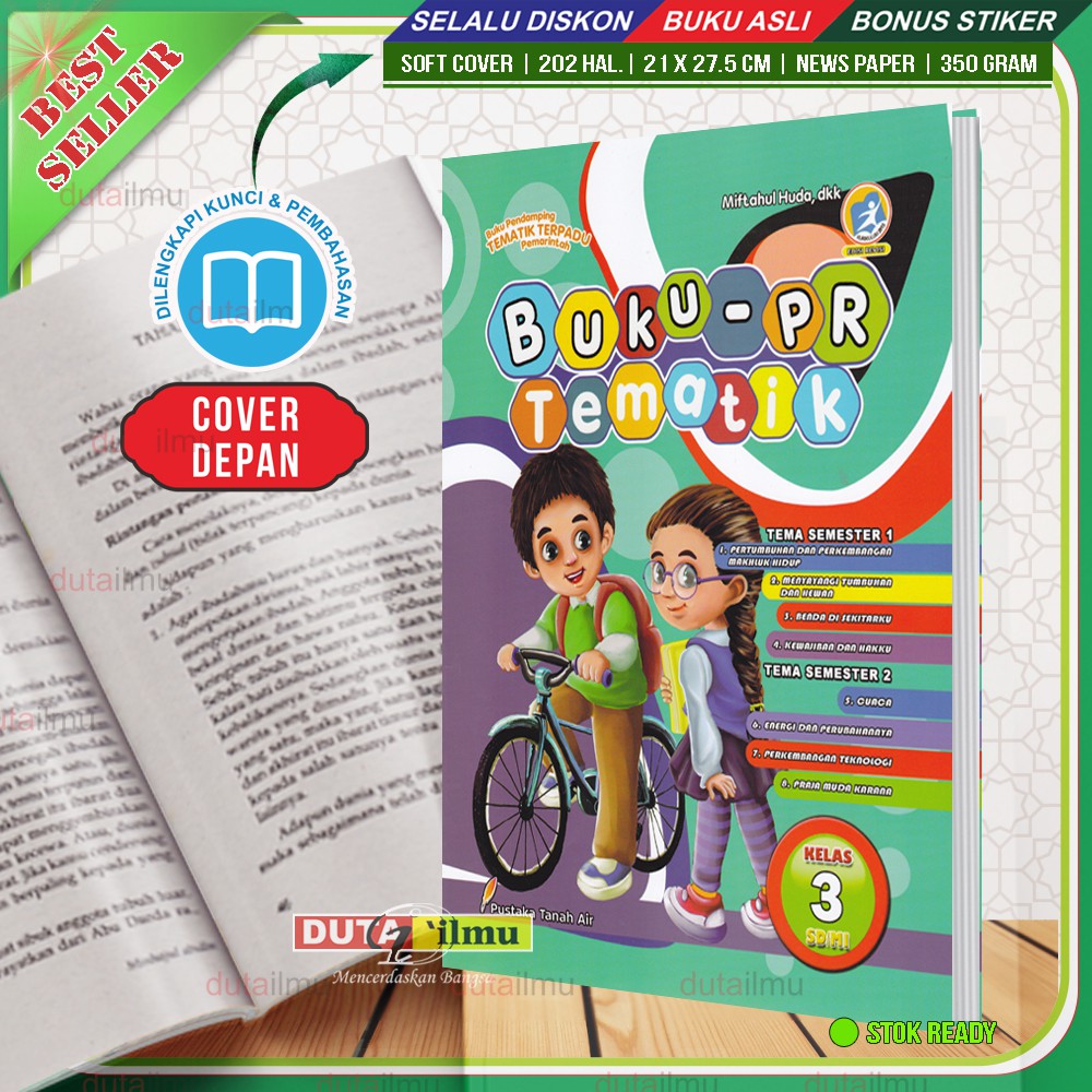 BUKU PR Tematik untuk SD Kelas 3 - Pustaka Tanah Air