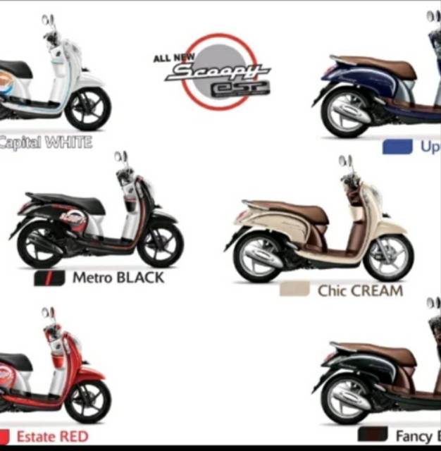 slebor spakbor belakang scoopy fi esp 2015 - 2016 asli HONDA AHM 8010A-K16-A40