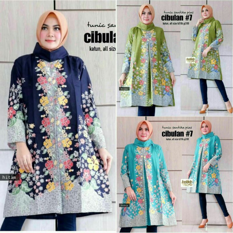 ATASAN BATIK WANITA MELATI KELIR / TUNIK BATIK CIBULAN PREMIUM TERLARIS