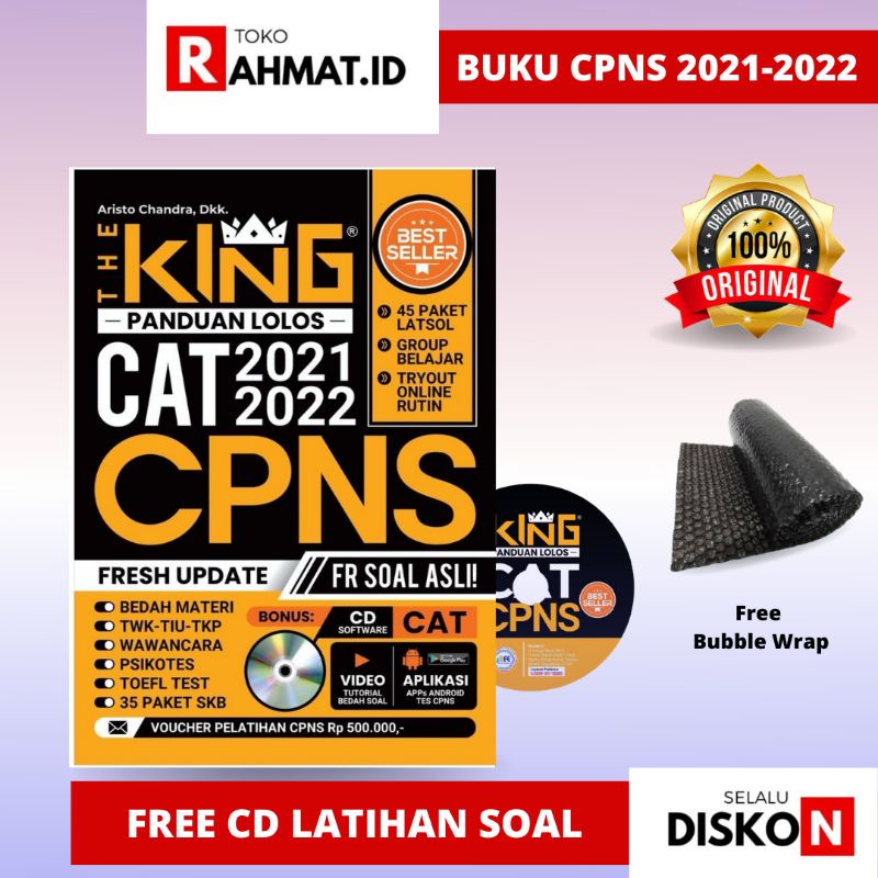 BUKU TES CPNS CAT THE KING 2021 2022 / 90 menit pahami tes CPNS PPPK CAT 2021 2022