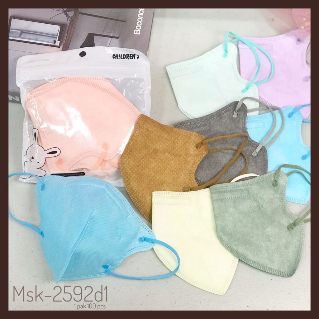 Masker KN95 Anak PRO multicolour isi 10PCS masker kids