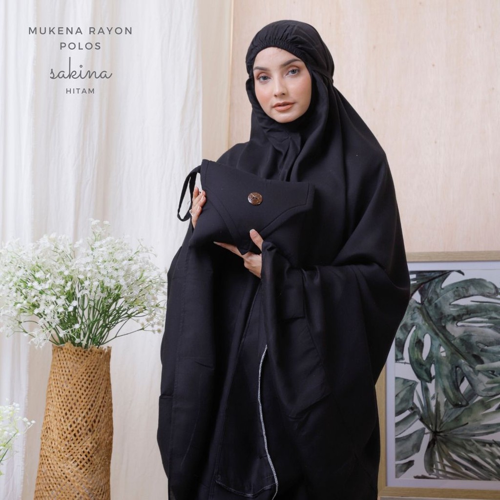 Mukena Dewasa Rayon Polos Sakina