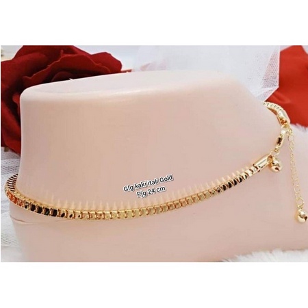 Gelang Xuping Italy Gelang Kaki Dewasa Model Italy Gold