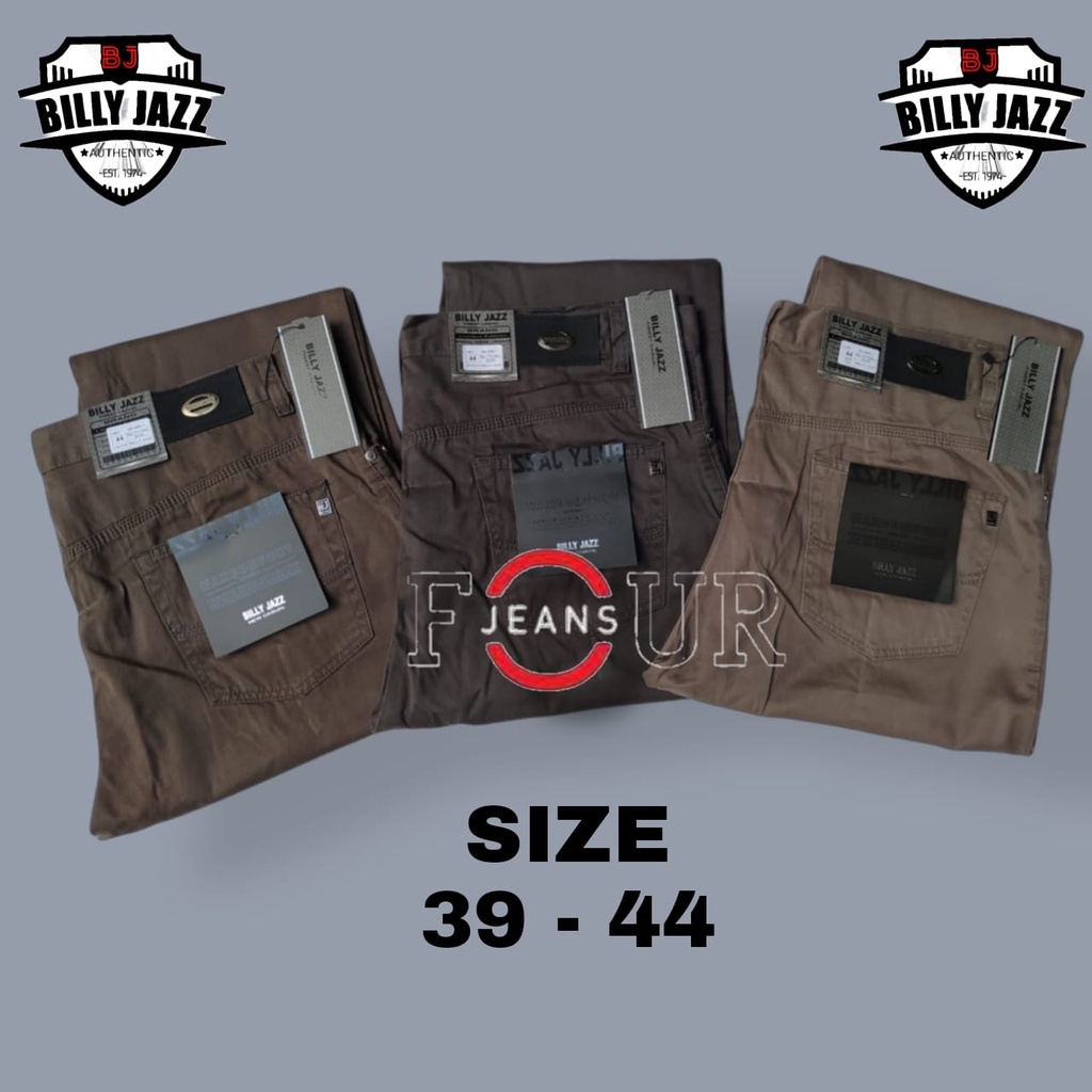 Celana Kanvas Bige Size Jumbo Original Billy Jazz Casul // Kualitas Original Hight Quality