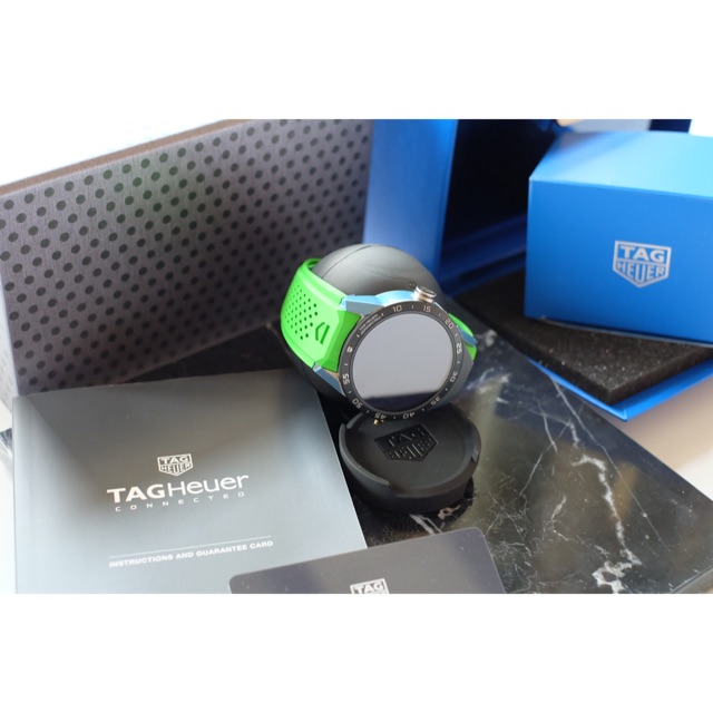 Tag Heuer Connected Authentic Original Brand New in Green Rubber Strap
