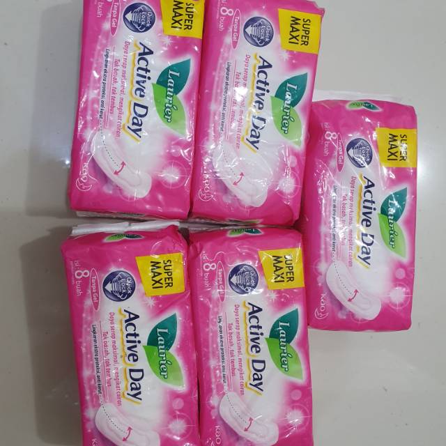 Laurier pink isi 8 non wings pembalut softex