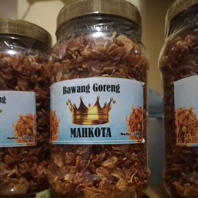 

Bawang goreng MAHKOTA Tegal toples 125 g