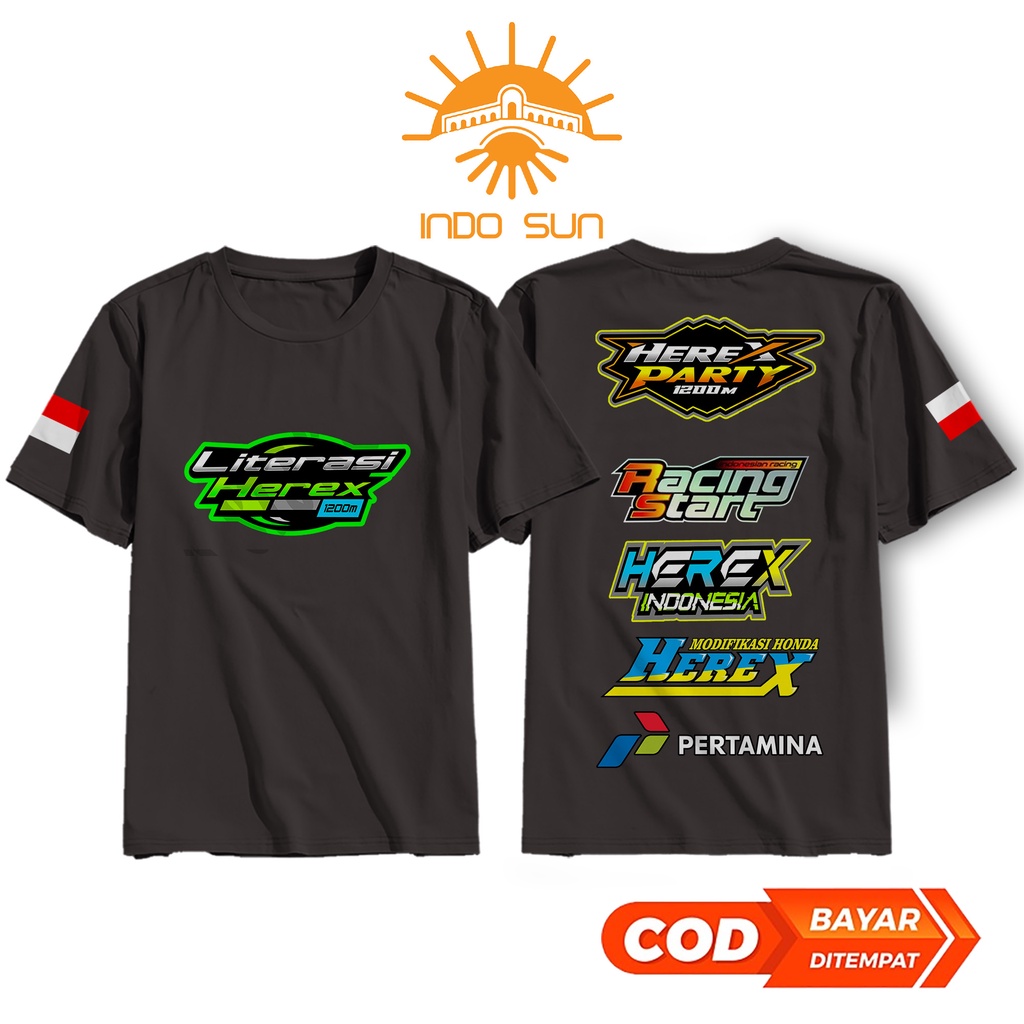 KAOS HEREX FULL SPONSOR | KAOS HEREX TERBARU | BAJU HEREX | KAOS HEREX STYLE | KAOS BENGKEL | KAOS M