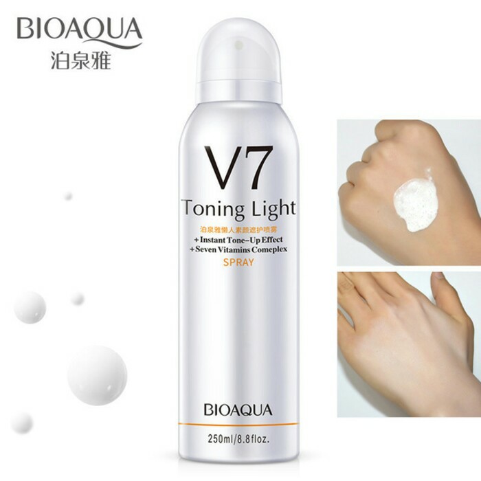 bioaqua v7 toning light spray facial cream concealer spray