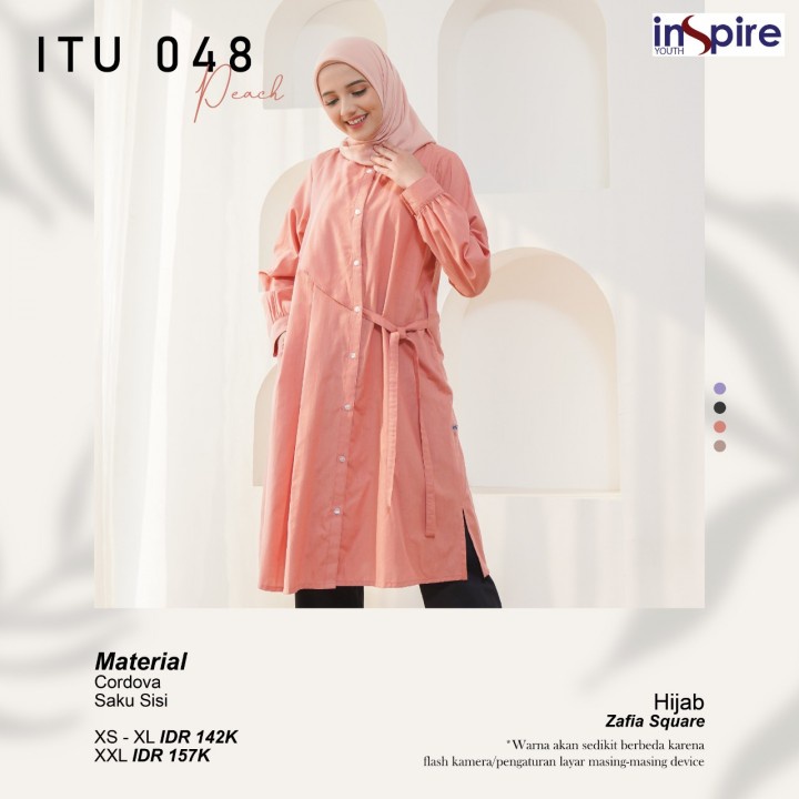 ORIGINAL TUNIK INSPIRE YOUTH ITU 048 48 ATASAN WANITA FASHION MUSLIM