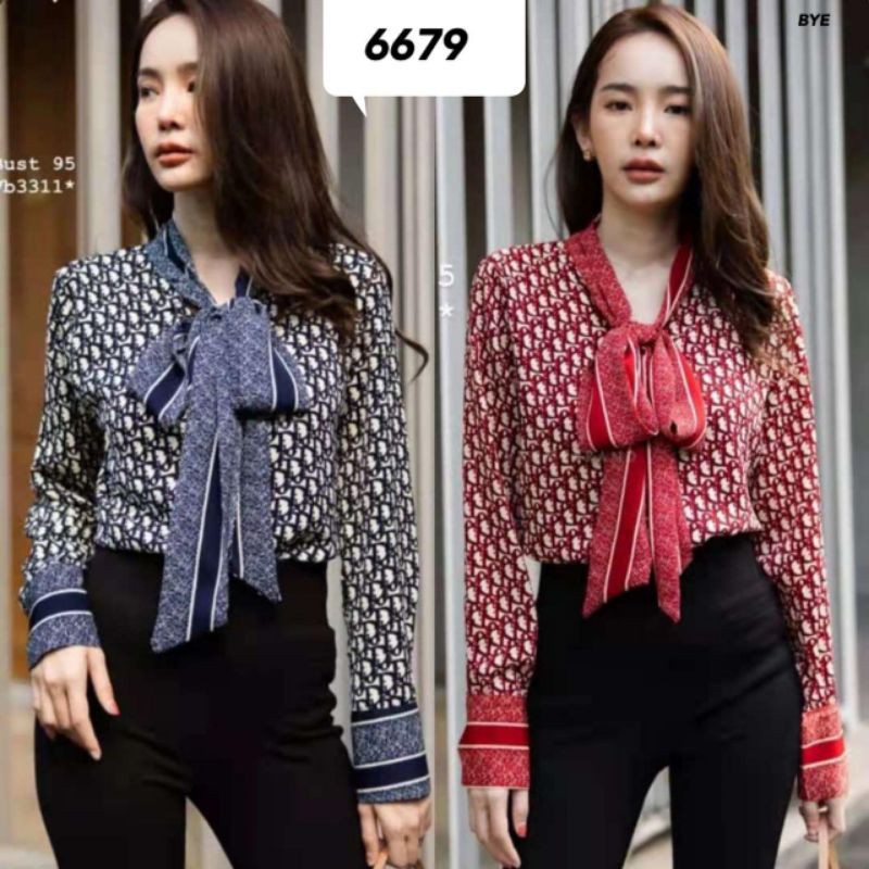Atasan rajut premium dior+syal 6679