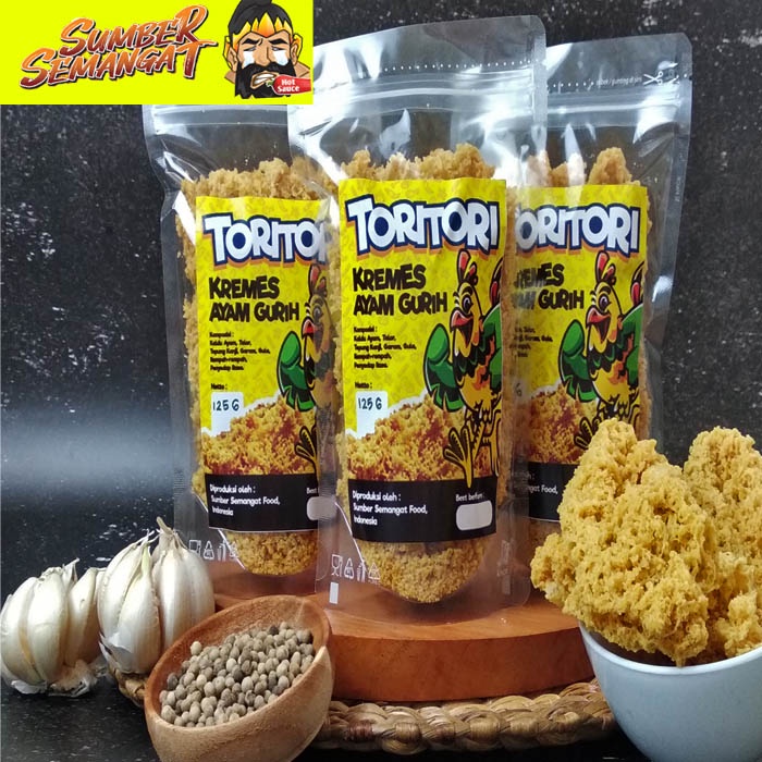

KREMESAN AYAM Kremes Kaldu Gurih Toritori SUMBER SEMANGAT 375 Gram (3 X 125 Gr)