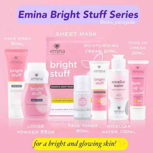 Emina Bright Stuff Paket komplit 7in1