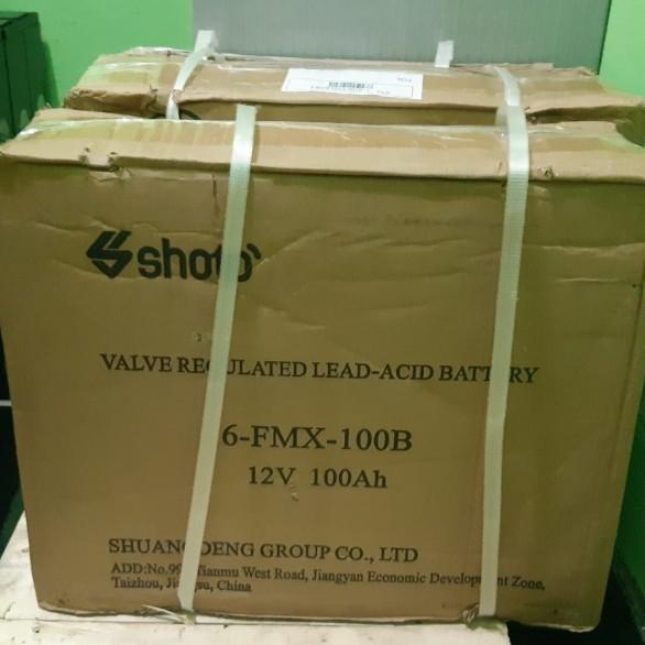 Battery Accu Aki Vrla Merk Shoto 12V 100Ah Baru