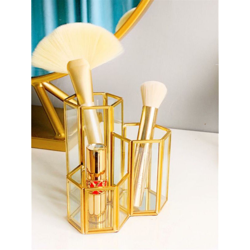

GL#TK3 Tempat Kuas Makeup / Brush Holder / Tempat Stationery / Tempat Pena / Tempat Remote brush holder gold tempat pena tempat kuas tempat brush