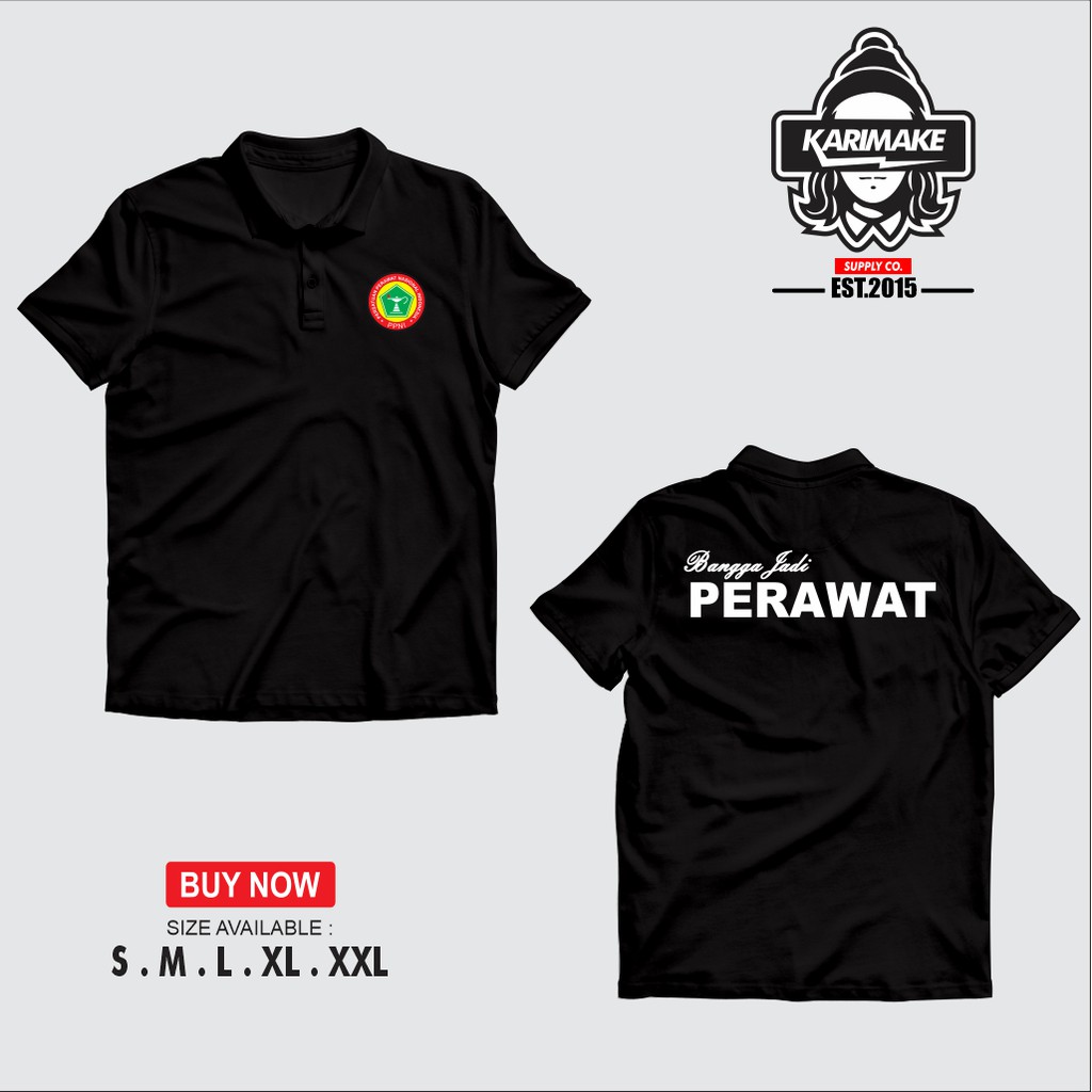 Polo Shirt Kaos Polo Bangga Jadi Perawat Nurse PPNI Kaos Profesi - pusatkostum