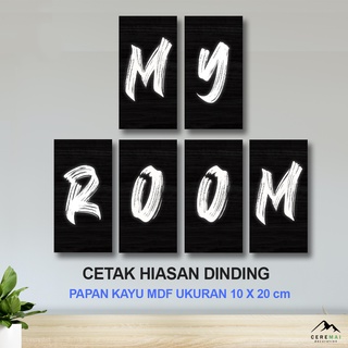 Jual CM DECOR - WALL DECOR ALFABET HIASAN DINDING POSTER KAYU HURUF ...