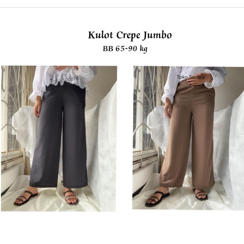 Kulot Jumbo Crepe XXl //Kulot Crepe Jumbo // Kulot Murah