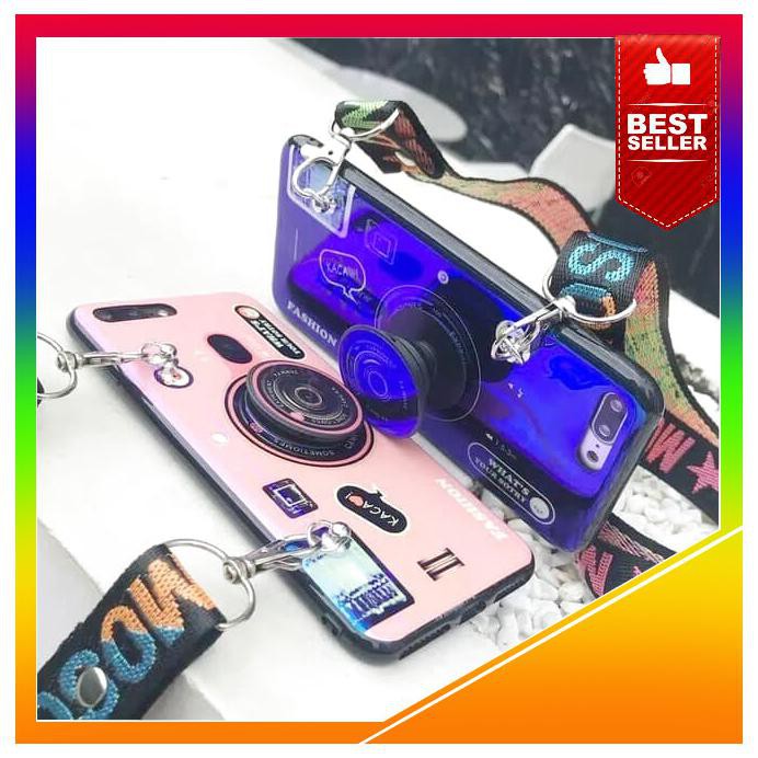 Acc Hp Vivo Z1 Pro Softcase Moti Camera 3In1 Rainbow+ Pop Soket Tali