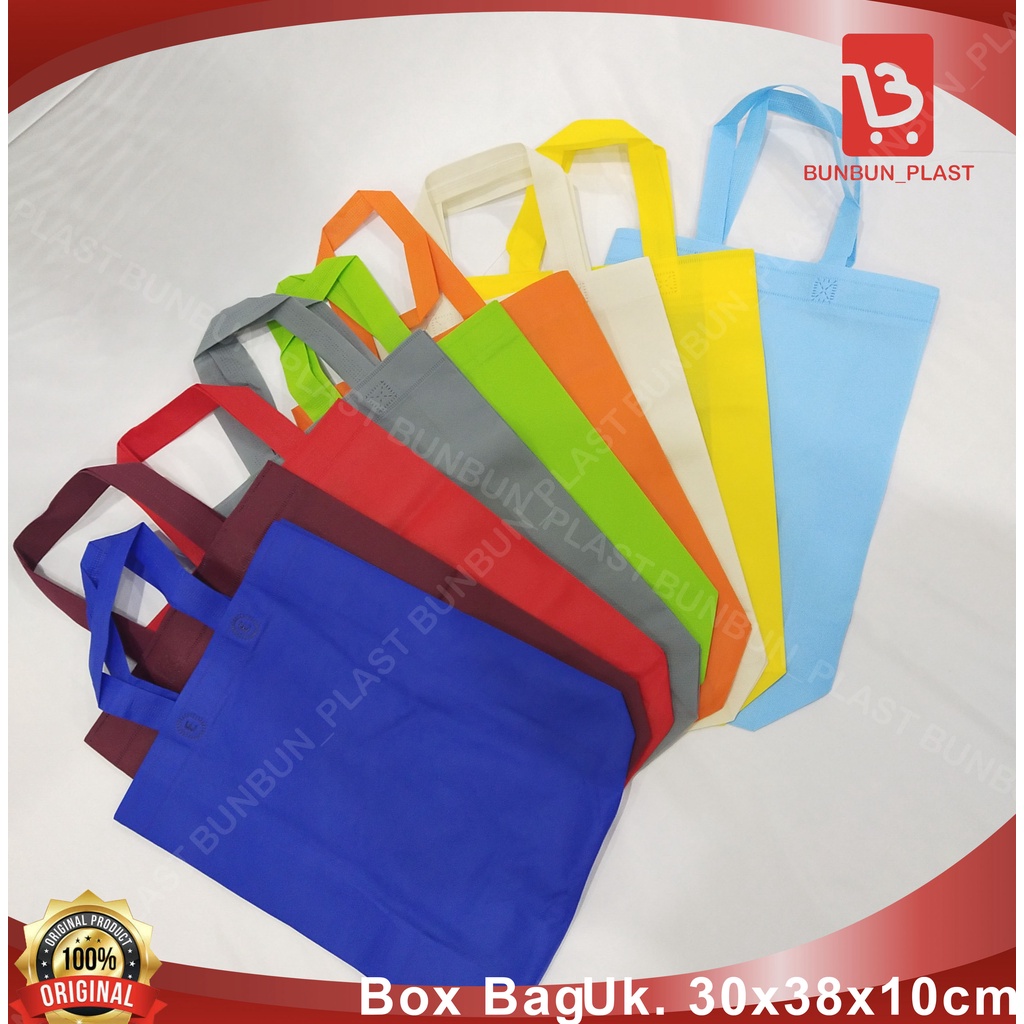 

TAS SPUNBOND/ BOX BAG 30X38X10CM PER 12 PCS/ BOX KUE/GOODIE BAG
