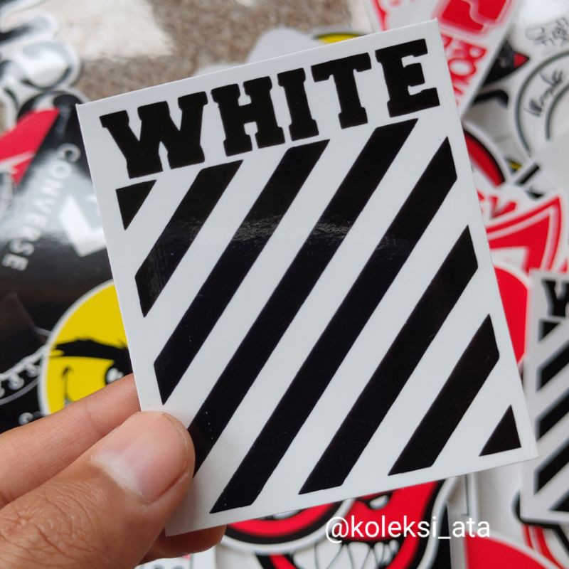 OFF WHITE STIKER