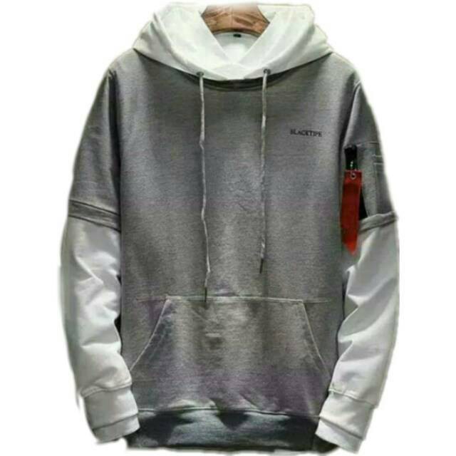 (COD) Blacktipe SweaterHoodie  Cowok Abu