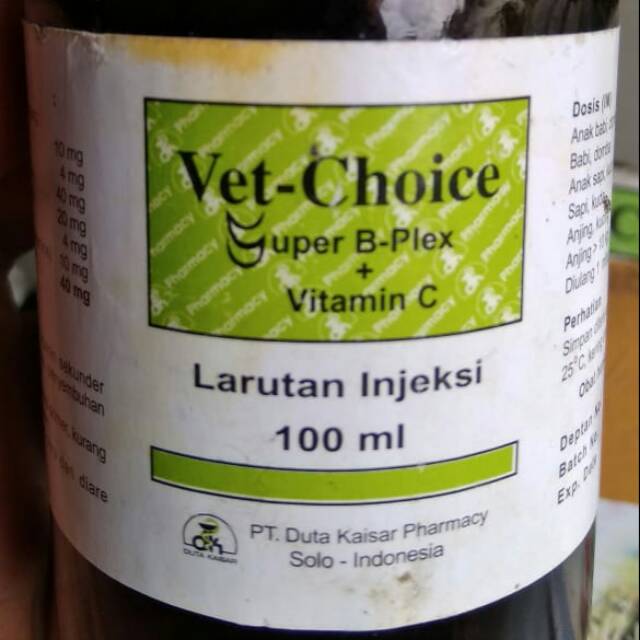 Vet-Choice Super Bplex dan Vit C