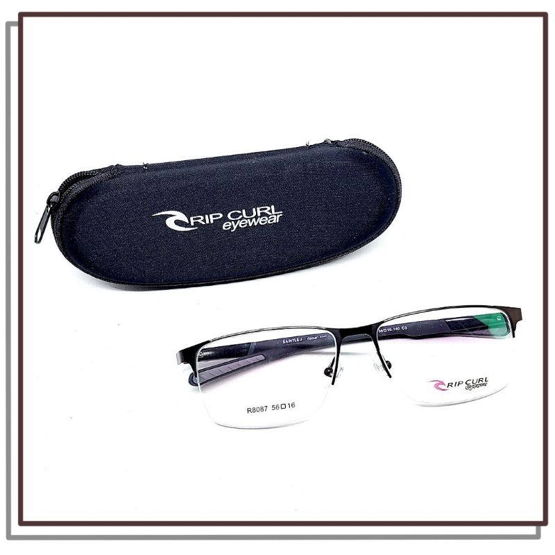 FRAME KACAMATA SPORTY RIP CURL 8087 Model Setengah Bingkai HALF FRAME Keren Kualitas Bagus Harga MUR