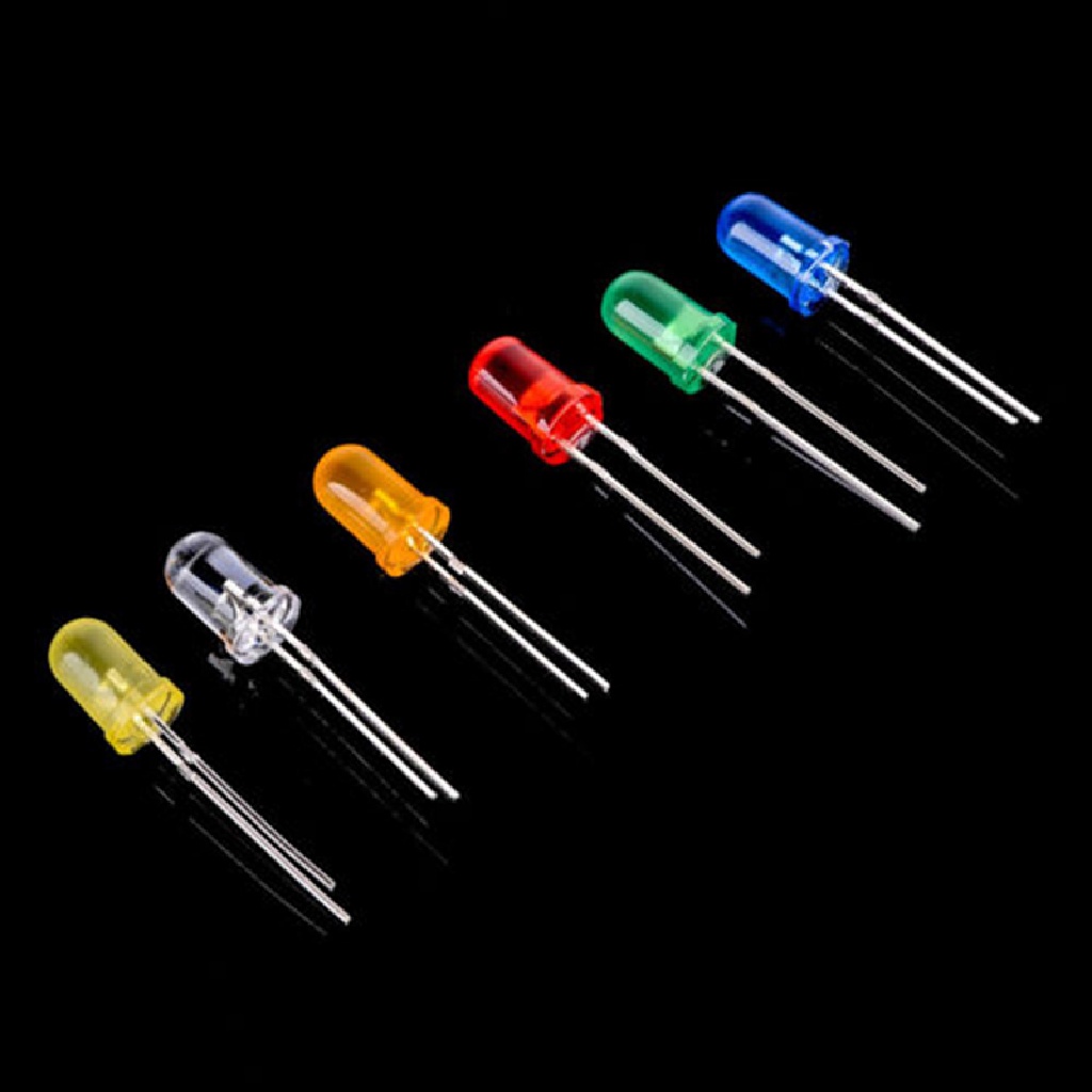 Rsid Span-new 100 / 200 / 300 Pcs Lampu Dioda LED Bentuk Bulat Aneka Warna