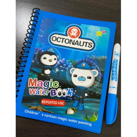 POLLYROLLY | MAGIC WATER COLOURING BOOK BUKU MEWARNAI MAGIC PENA AIR / WATER DRAWING-Octonauts