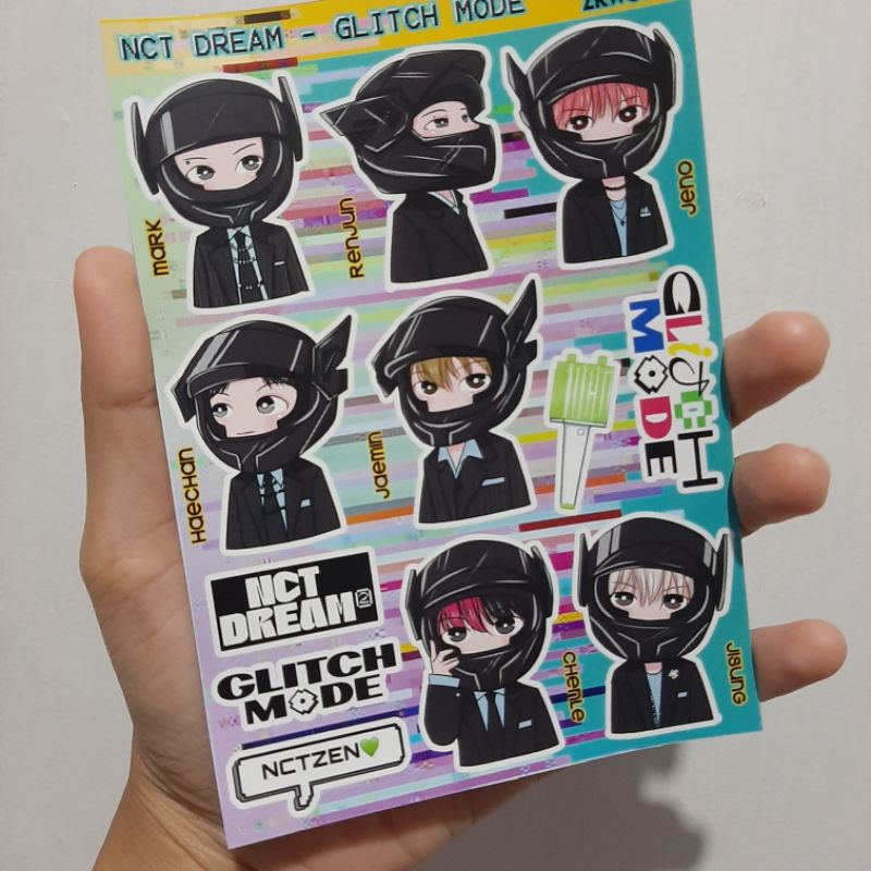 Sticker NCT DREAM GLITCH MODE chibi fanart by zkwon18