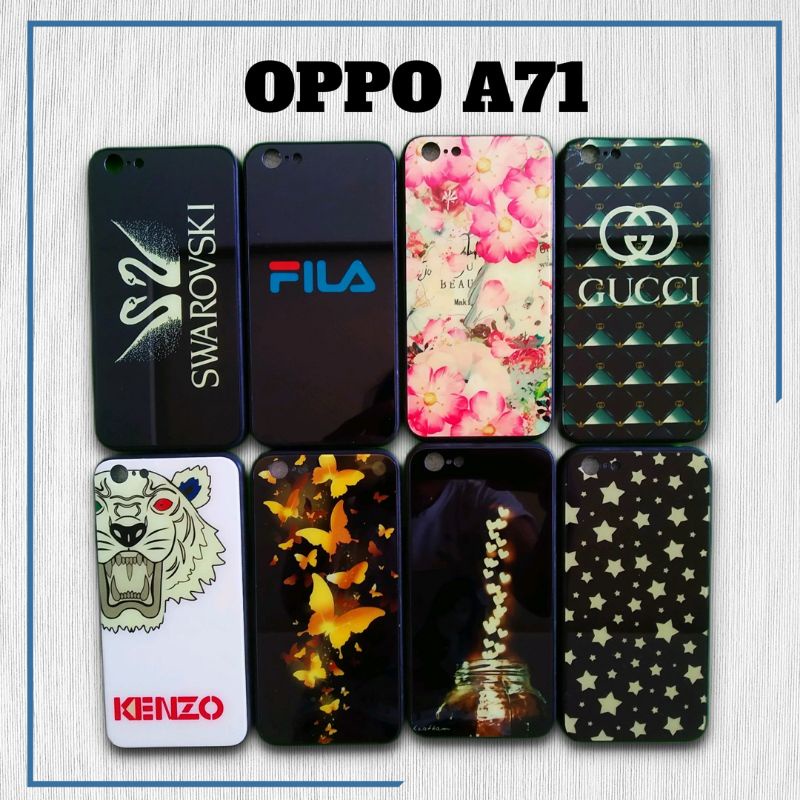 CASING SOFTCASE CASE GLASS FOR OPPO A71
