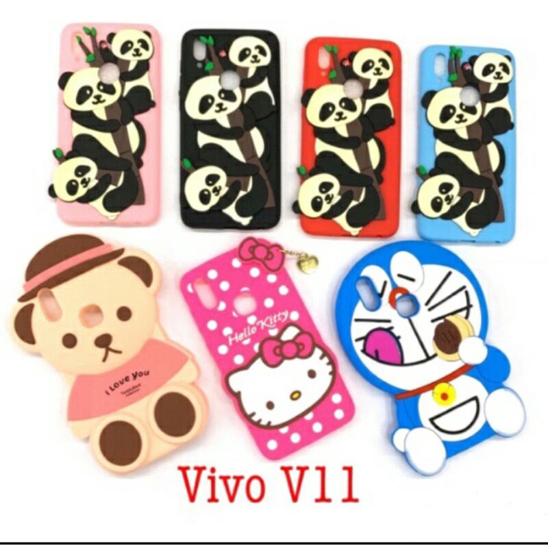 Silicon Case Boneka 3D 4D/ Vivo V11