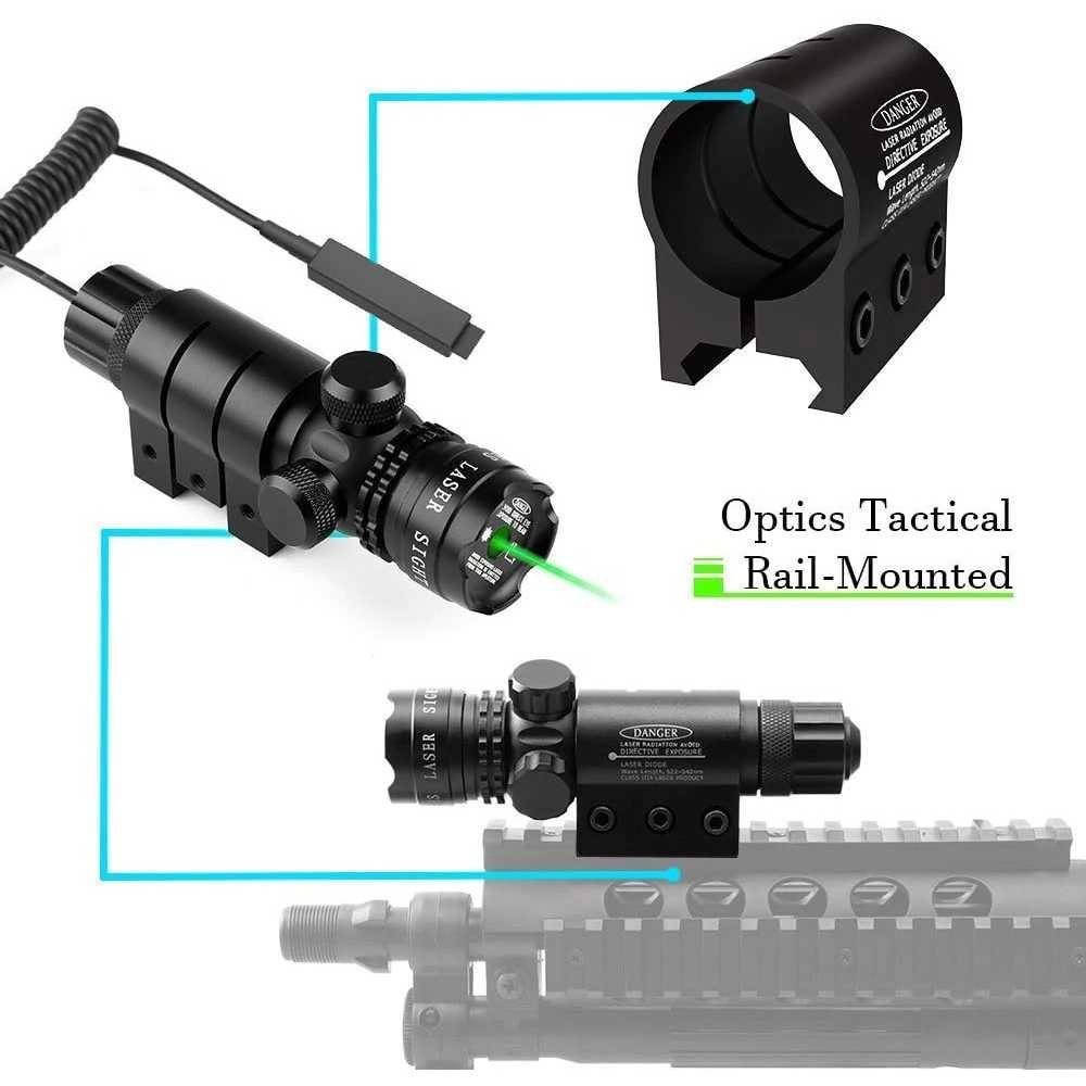 Tactical Red Dot Laser Gun Scope+Baterai+Charger / Laser Senapan Angin Siang Malam Pcp Merah Airsoft Gun Ori Termurah / Laser Tembak Warna Merah Tigur Jarak Jauh 300 Meter / Laser Scope Nyala Titik Merah / Red Dot Laser Senapan Kunci L / Laser Berburu Ori