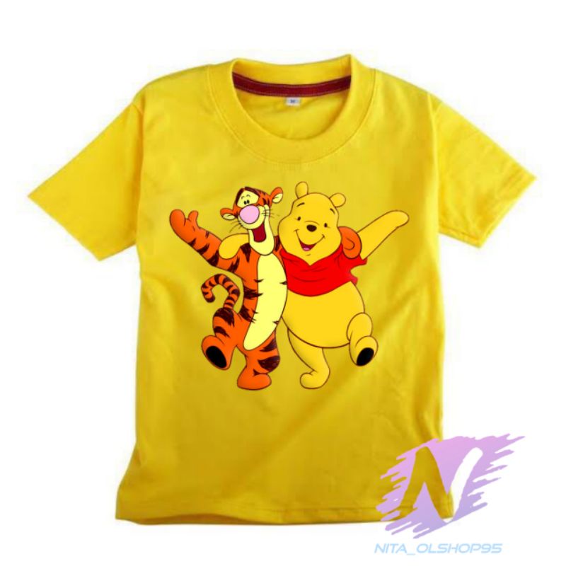 kaos anak kartu Winnie the pooh