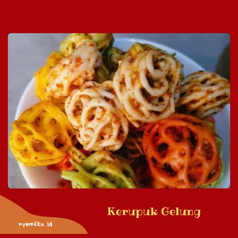 

Kerupuk Gelung Kemasan 70g | nyemilku. id