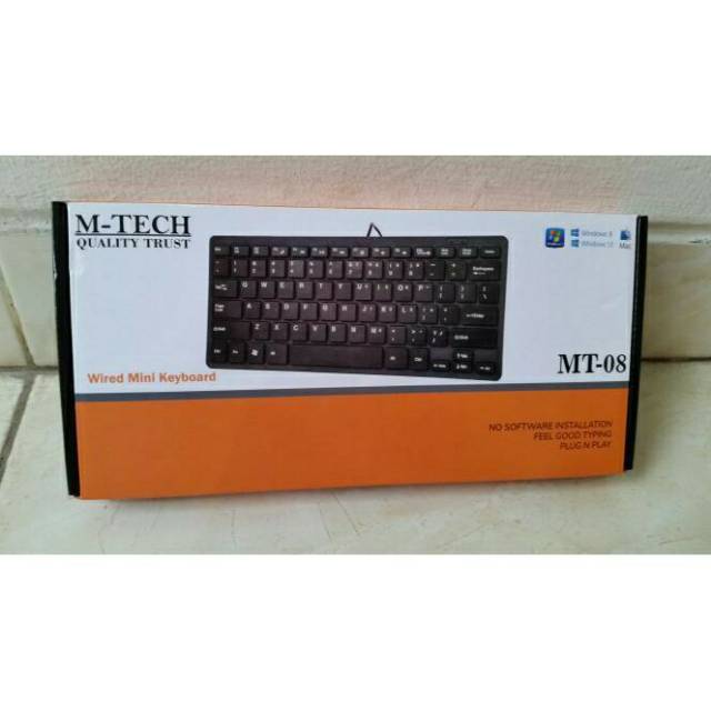 Keyboard Mini Usb M-tech MT-08 Slim - Hitam