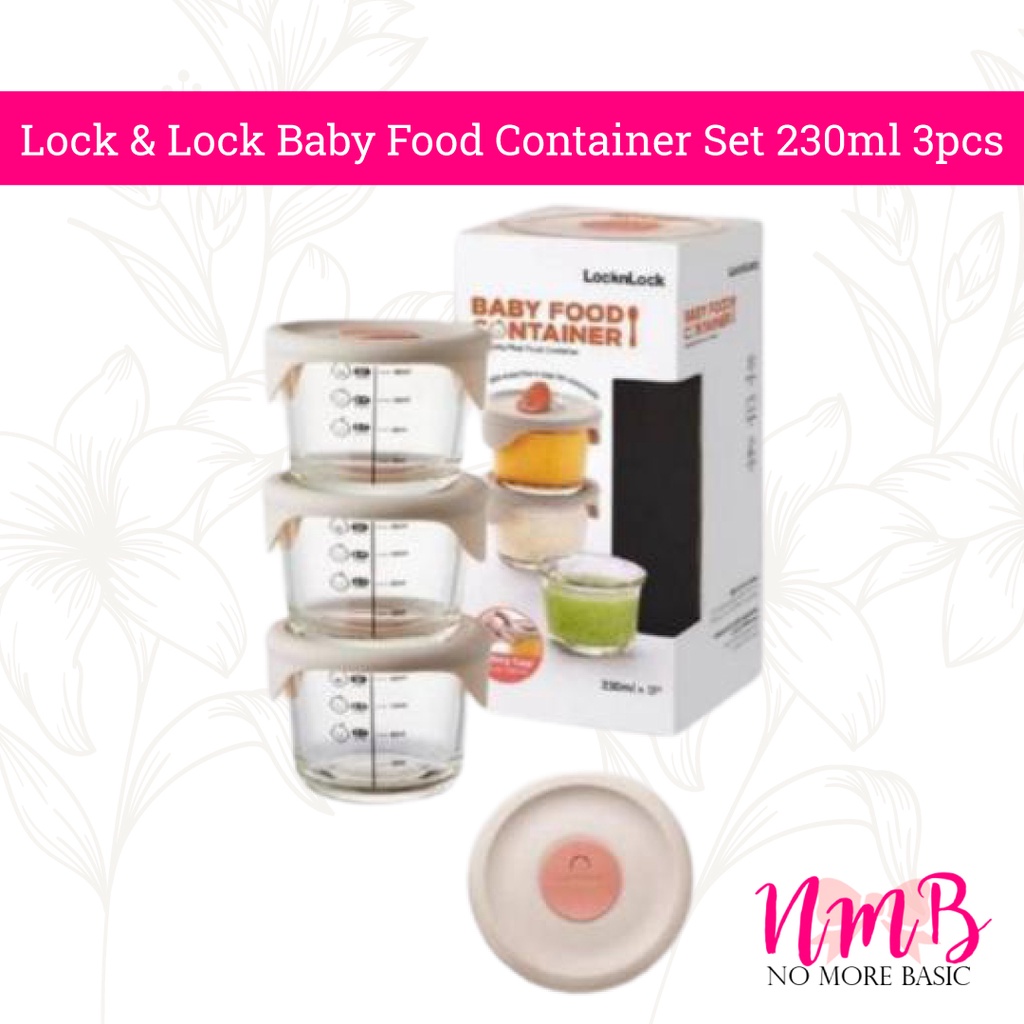 Lock n Lock Baby Food Container MPASI set 230ml isi 3pcs Tempat Makan Bayi