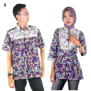 Batik Couple | Sarimbit Blus Batik Adijaya - Merah