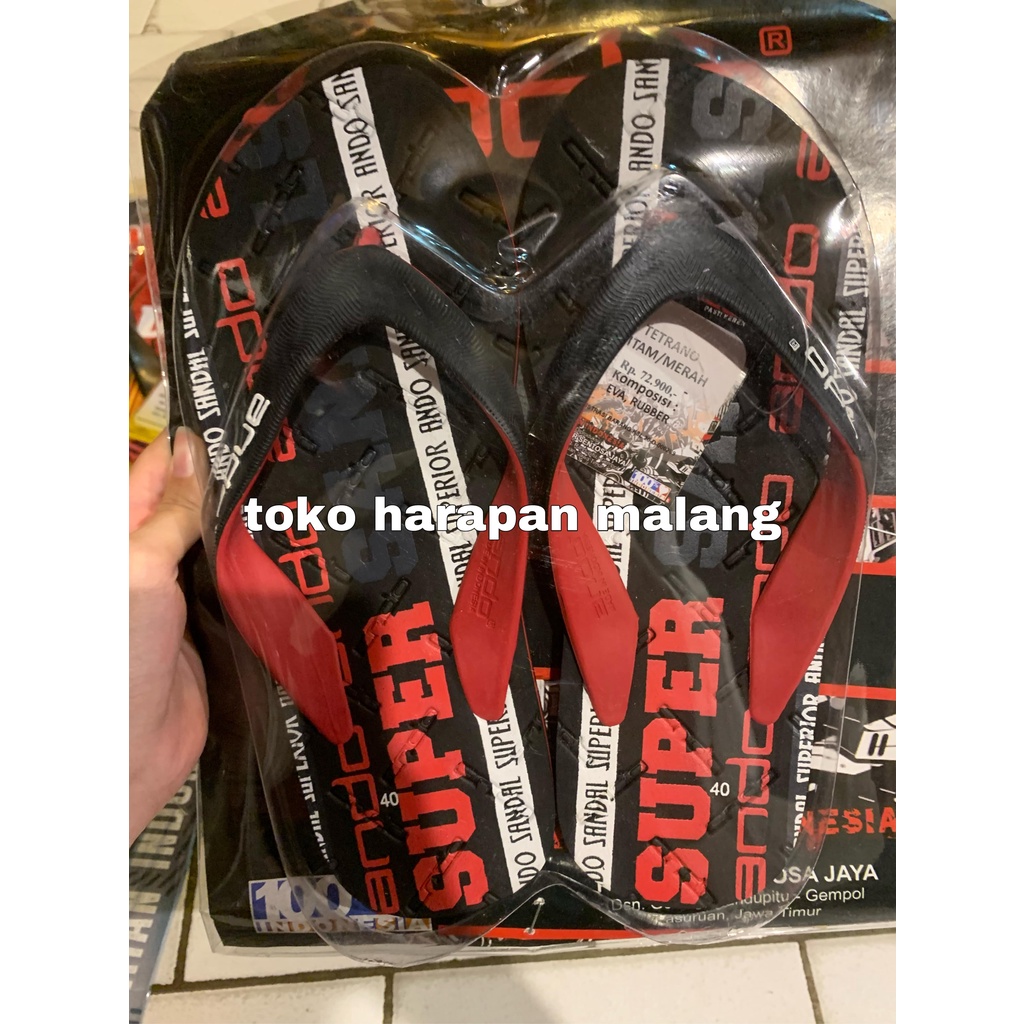 ando tetrano sandal jepit pria dewasa [TOKO HARAPAN MALANG]