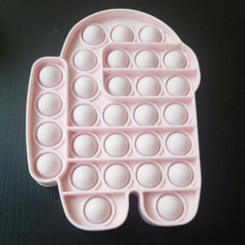 Pop it karakter rainbow tie dye fidget qtoys mainan anak free kelereng-3