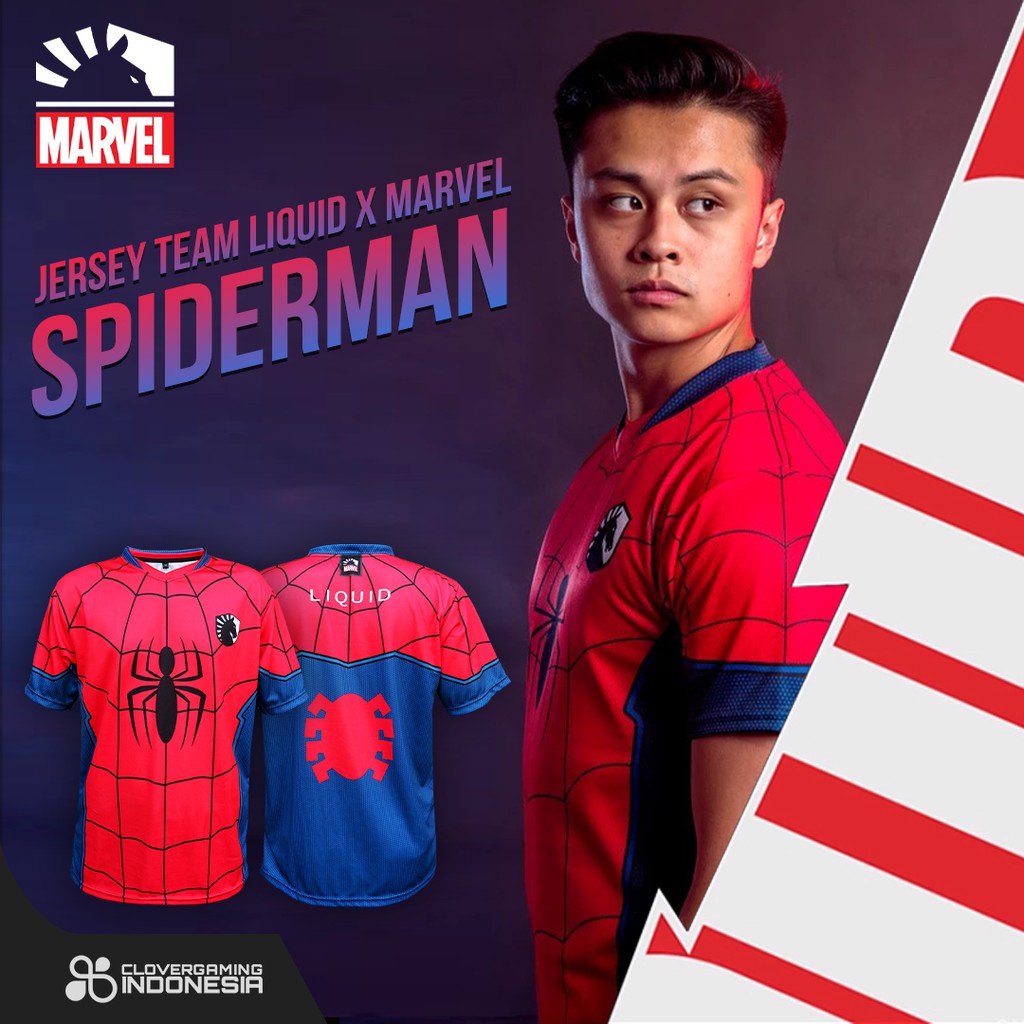 Jersey Team Liquid x Marvel Spiderman - Avengers Endgame