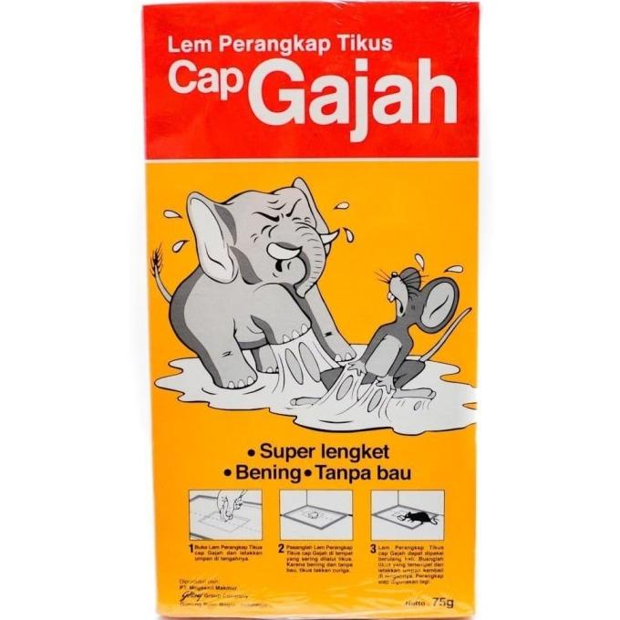 GROSIR Lem Tikus Cap Gajah - Lem Papan - Perangkap Tikus - Jebakan