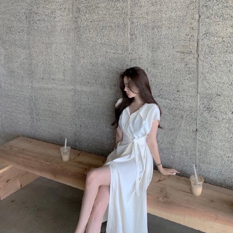 Divine white dress pesta korean black dress vintage casual party long dress elegant