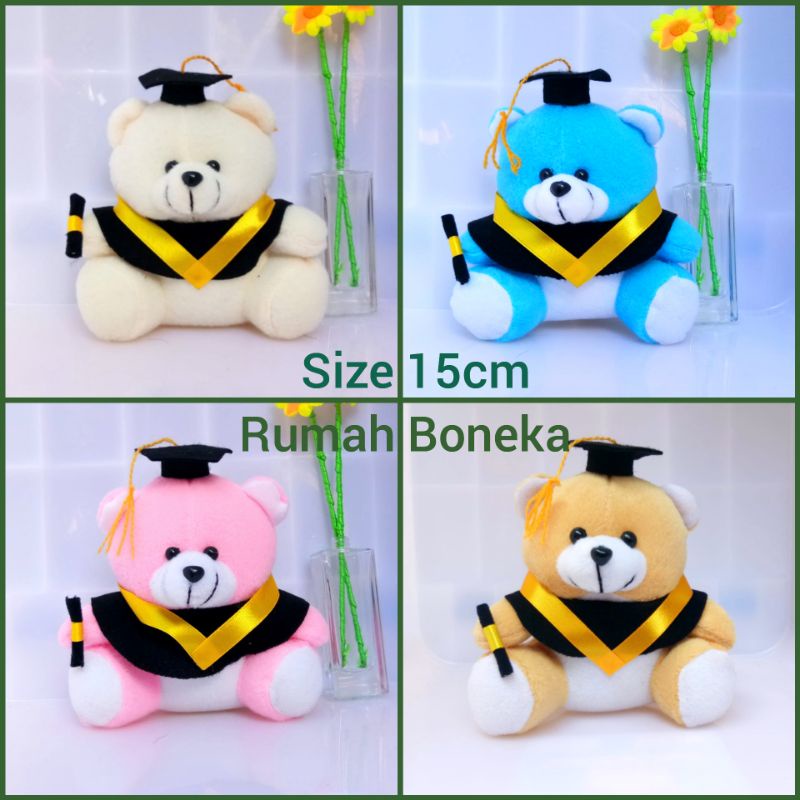 BIG SALE Shopee 12.12 Boneka wisuda mini boneka wisuda bear boneka mini boneka kecil toga boneka top