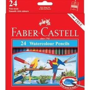 

Pensil Warna Faber Castell 24 Water Colour / Free Kuas