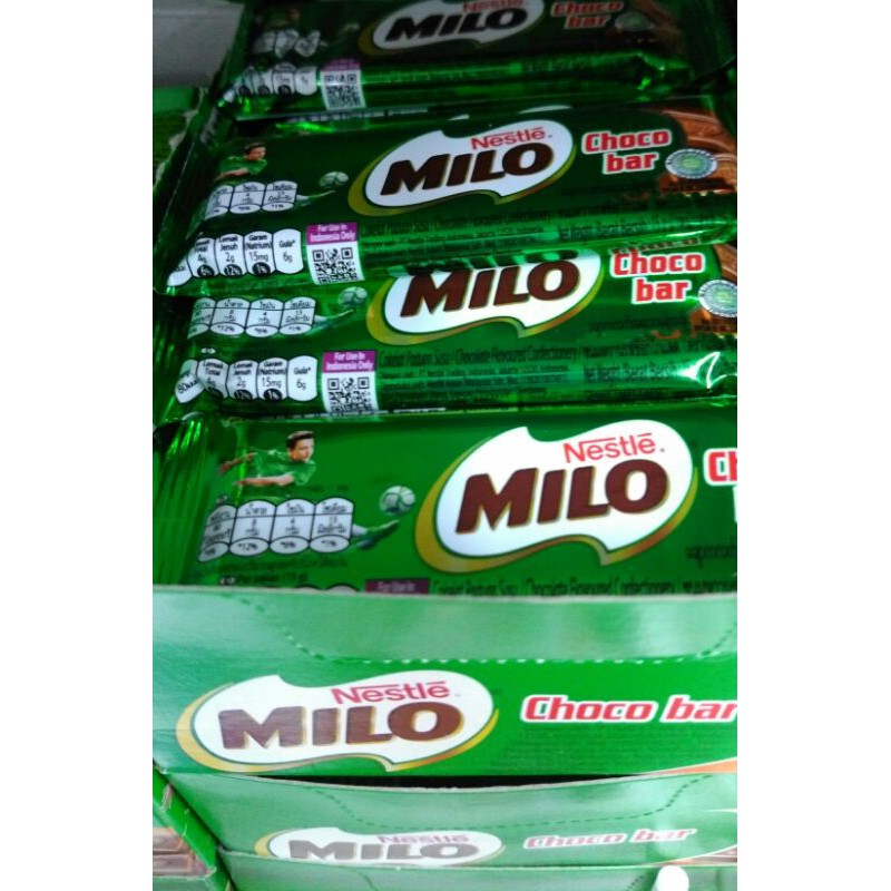 

MILO CHOCO BAR 15 GRAM / MILO / NESTLE MILO / CHOCO BAR / CHOCOLATE / CHOCO MALT